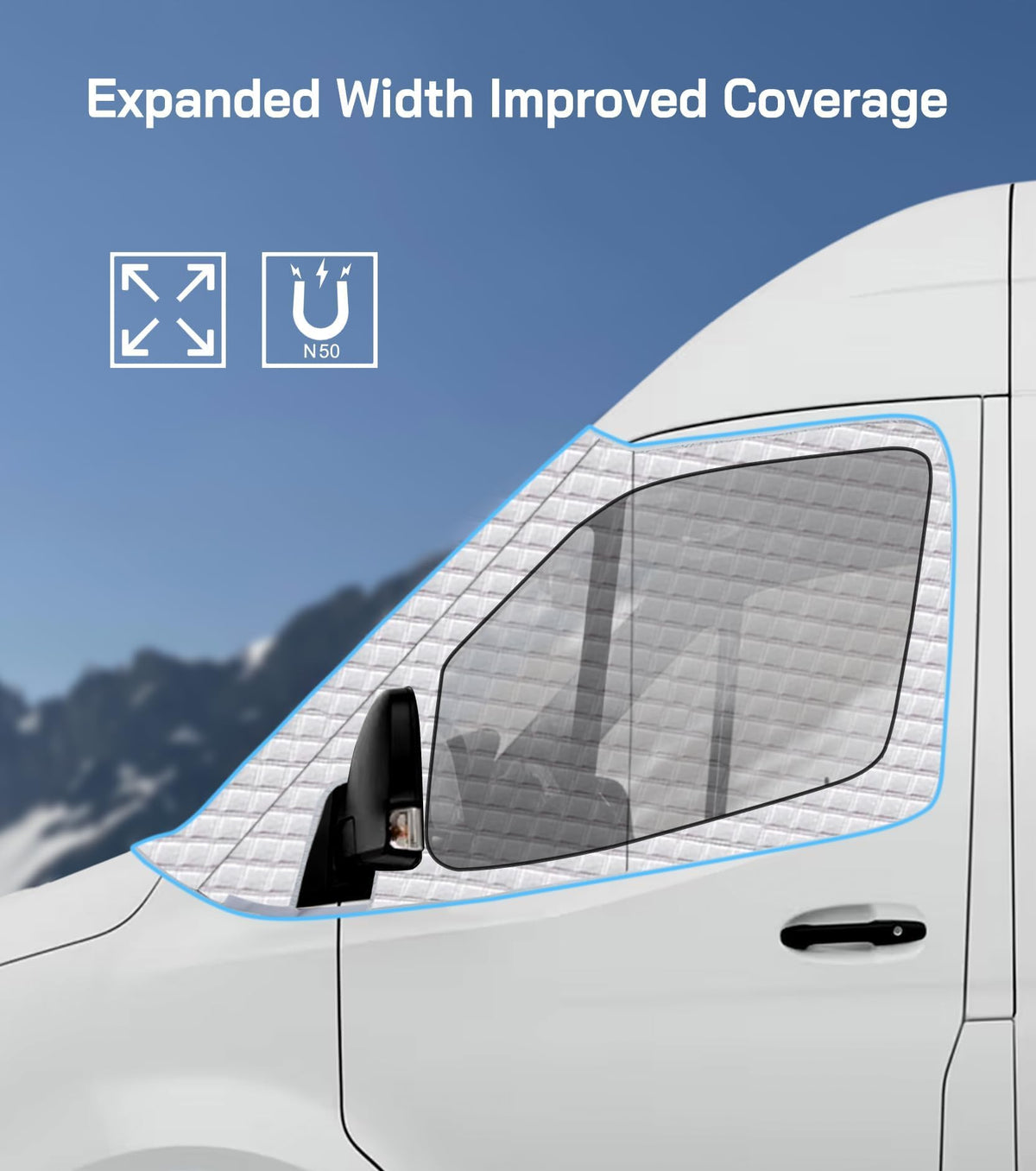 VANNCAMP mirror cutouts detail demonstrating perfect mirror access and fit
