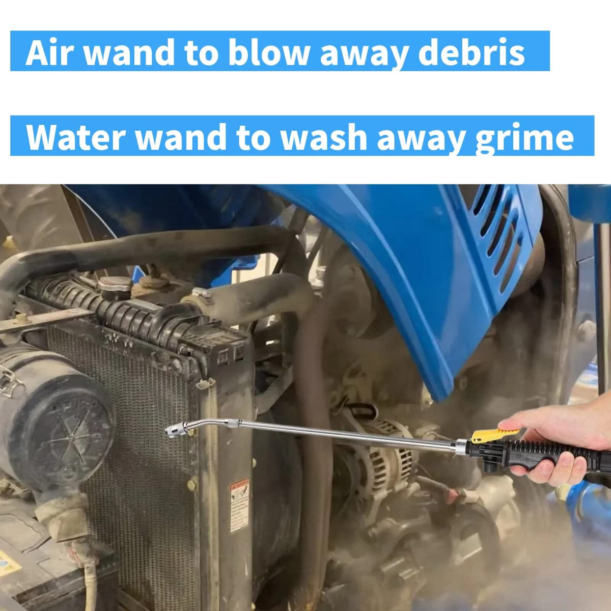 VANPET close-up of adjustable nozzle demonstrating variable spray control
