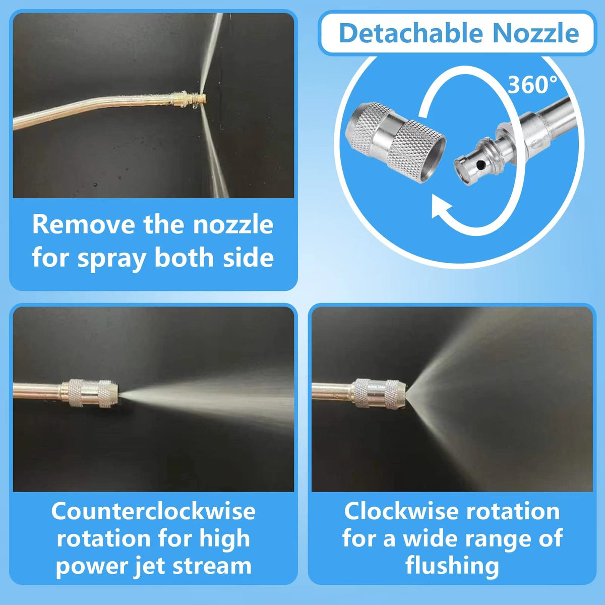 VANPET stainless steel tube detail showing corrosion resistance and reach