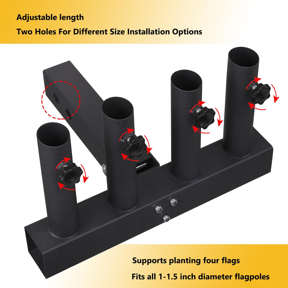 VANROUG holding fishing rods upright in rack benefit: organized transport
