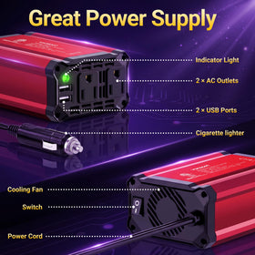 vansoet plugged into car cigarette lighter providing instant in-vehicle power