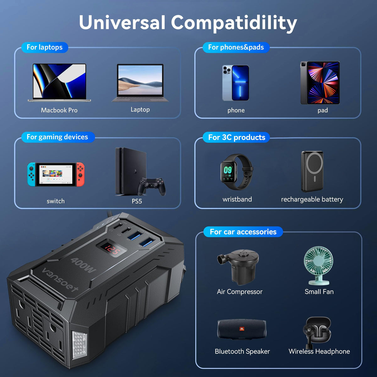 vansoet powering camping lights and devices for off-grid convenience
