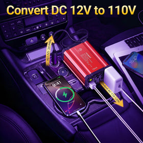 vansoet side with two 110V AC outlets for running laptops and small appliances