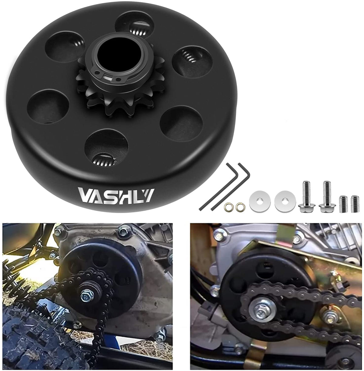 Vashly engaging #35 chain to demonstrate proper chain engagement and improved power transfer
