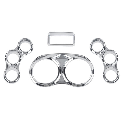 VASTAUTO front view of chrome center gauge cover showing clean fit benefits