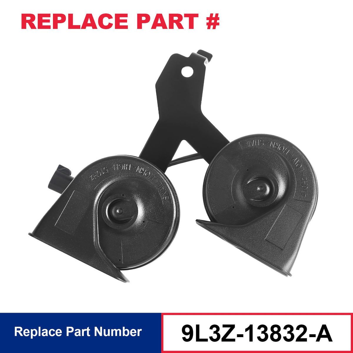 VASTAUTO horn bracket closeup showing mounting points for easy install