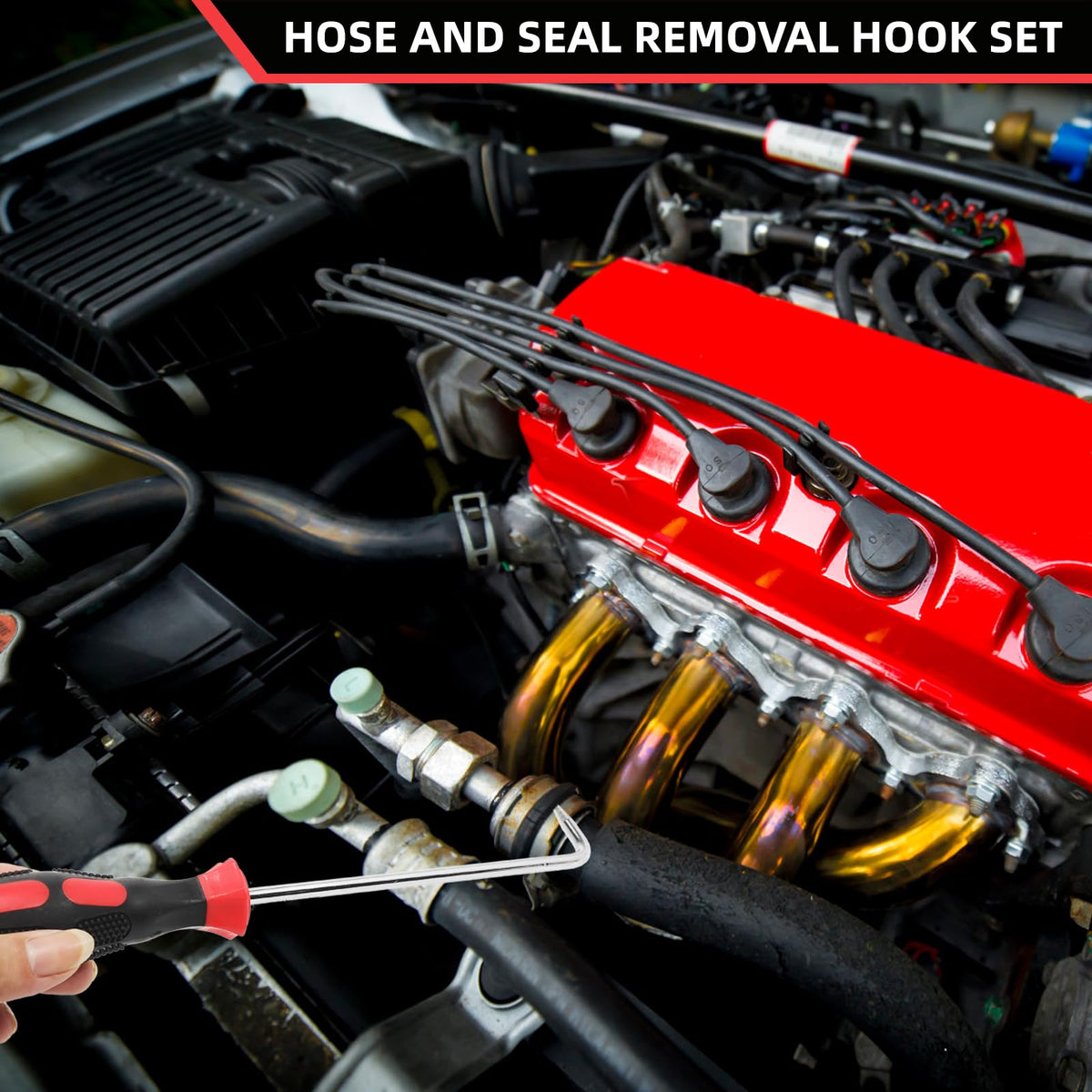 VASTOOLS tool removing a radiator hose demonstrating safe separation