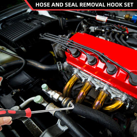 VASTOOLS tool removing a radiator hose demonstrating safe separation