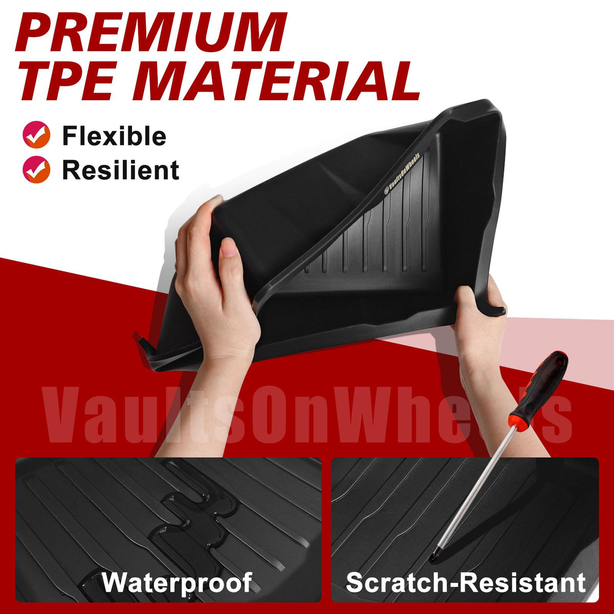 VaultsOnWheels anti-slip bump strips and accessories for secure, stable placement