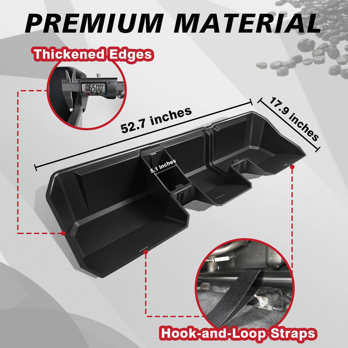 VaultsOnWheels divider boxes installed to create customized compartments