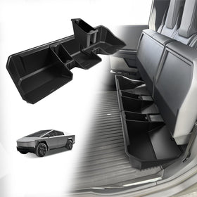 VaultsOnWheels front view of under-seat organizer showing flush fit and neat storage
