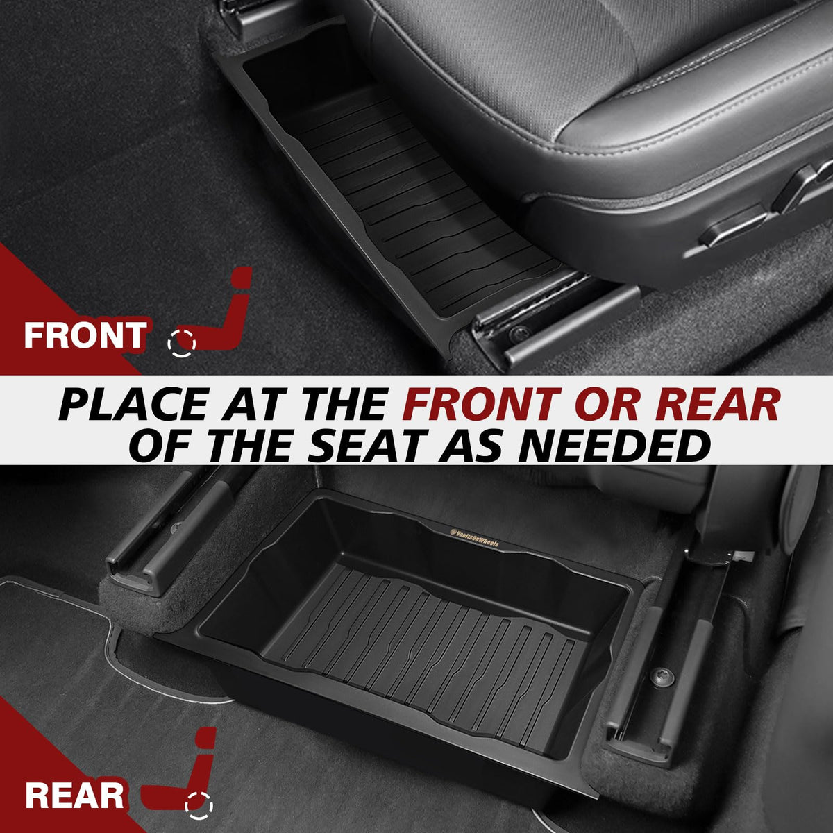 VaultsOnWheels underseat installed right side showing neat cabin organization