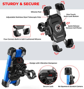 VAZESWIN aluminum handlebar base with rubber rings for tight mounting