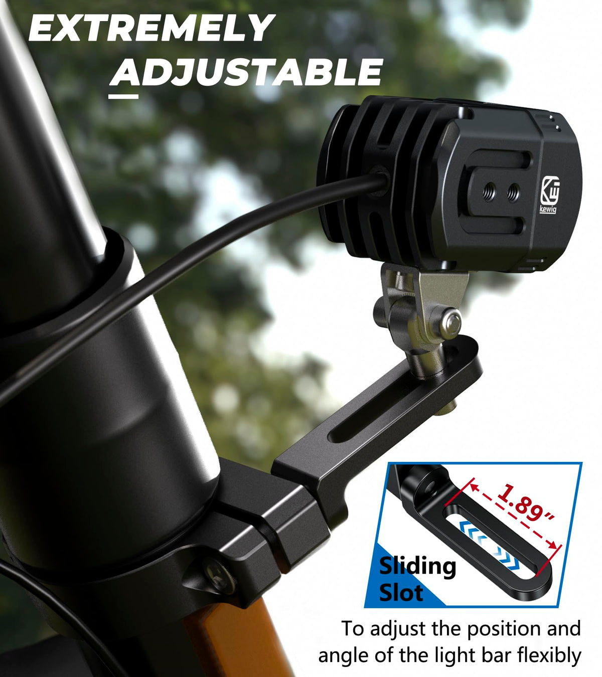 VAZESWIN bracket clamped to a roll bar demonstrating secure mounting benefit