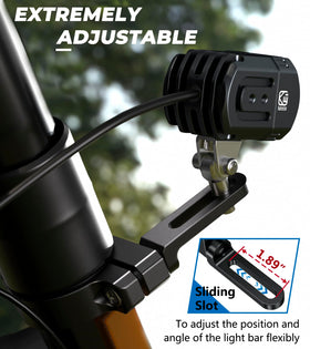 VAZESWIN bracket clamped to a roll bar demonstrating secure mounting benefit