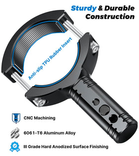 VAZESWIN close-up of hard anodized finish highlighting corrosion resistance
