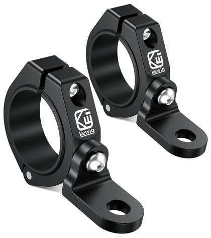 VAZESWIN front view of two black mounts showing hardware and finish for secure attachment
