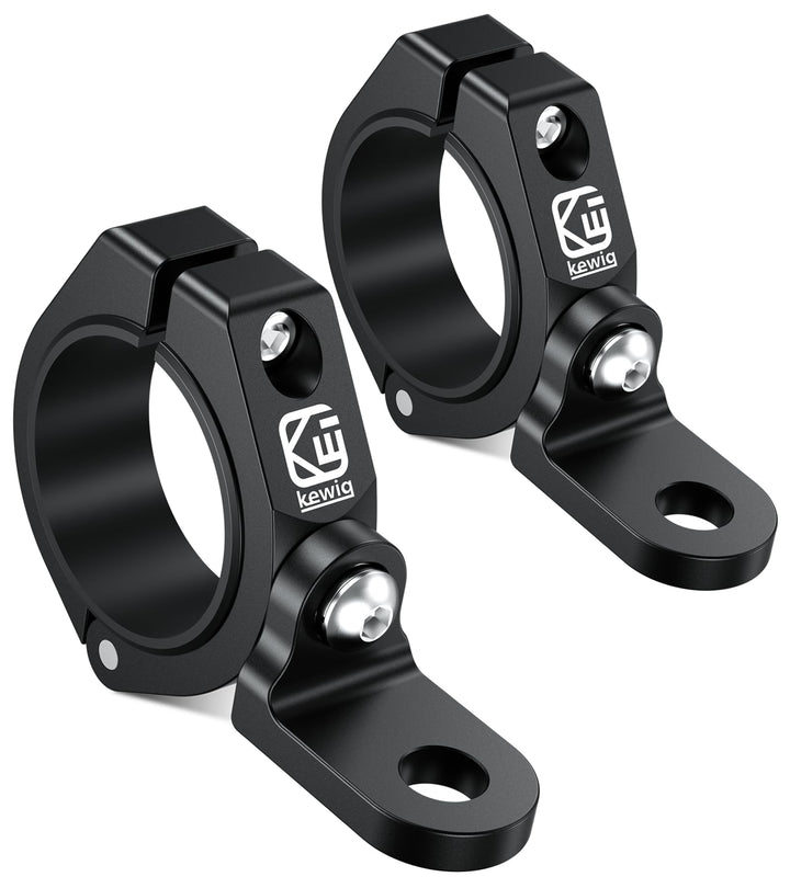 VAZESWIN front view of two black mounts showing hardware and finish for secure attachment