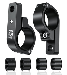 VAZESWIN front view of two aluminum light bar mounts showing secure clamps and finish benefit