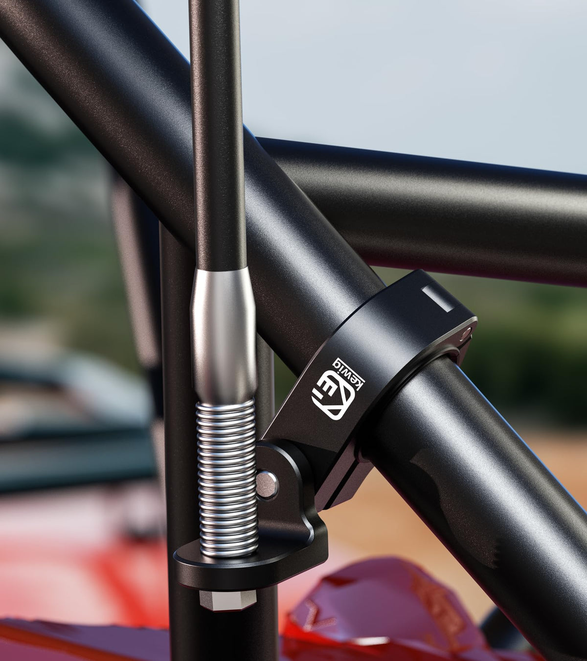 VAZESWIN lifestyle shot on UTV showing practical placement and improved visibility