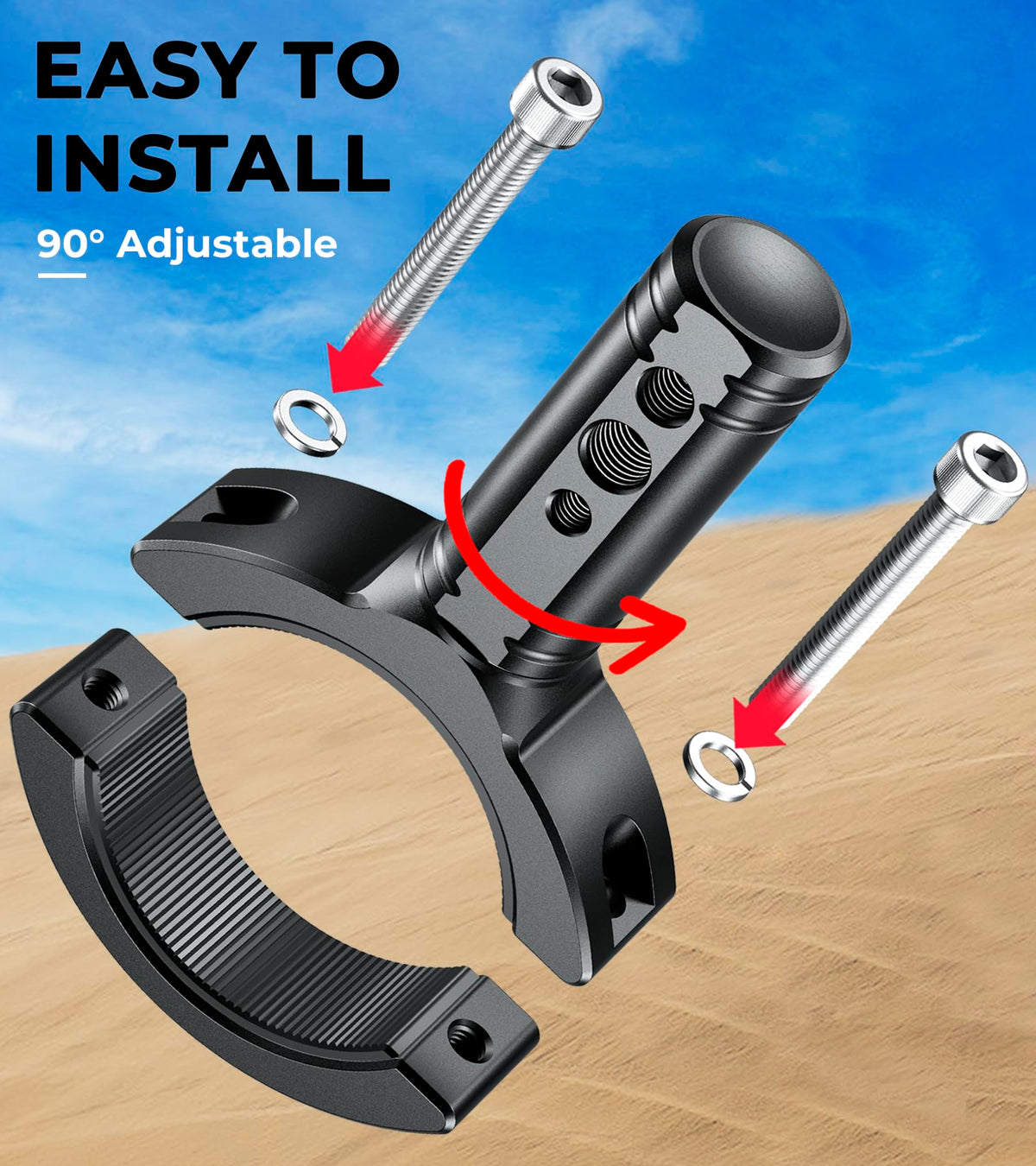 VAZESWIN bolt hole detail showing M6 M8 M10 compatibility for versatility