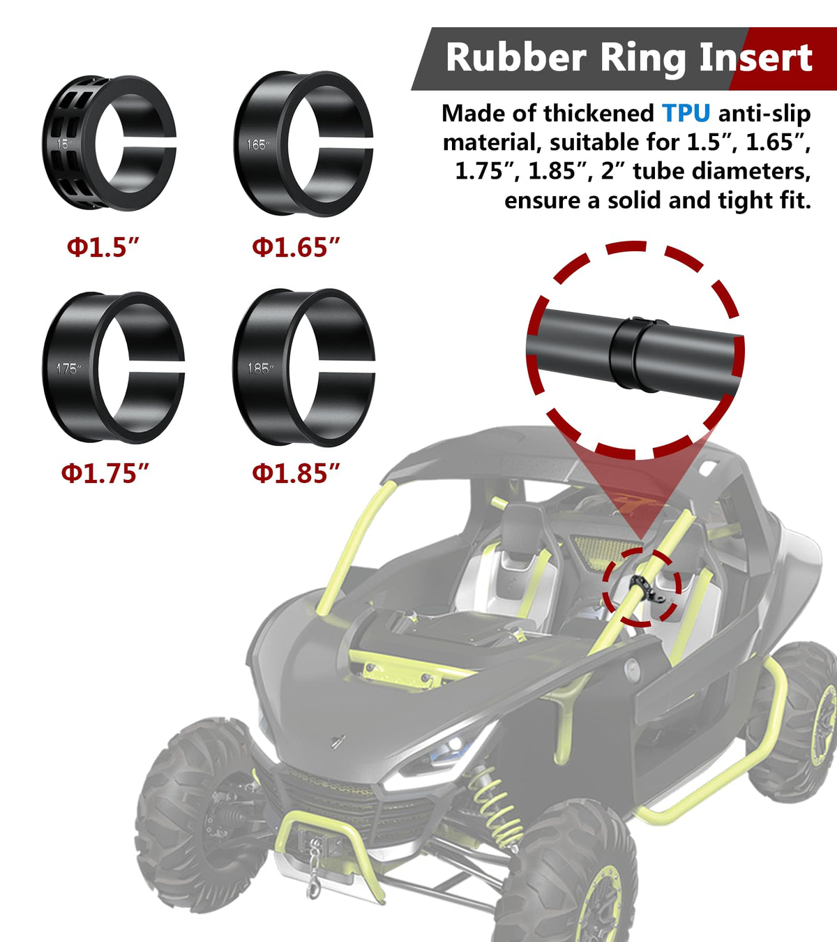 VAZESWIN bracket holding a small LED light bar illustrating versatile accessory mounting
