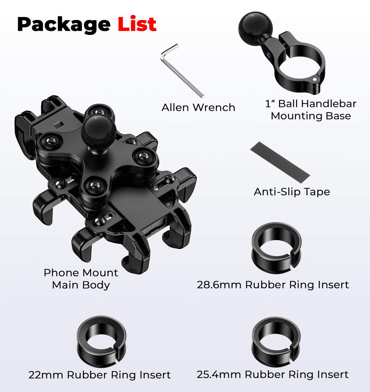 VAZESWIN packaging with included parts for quick installation