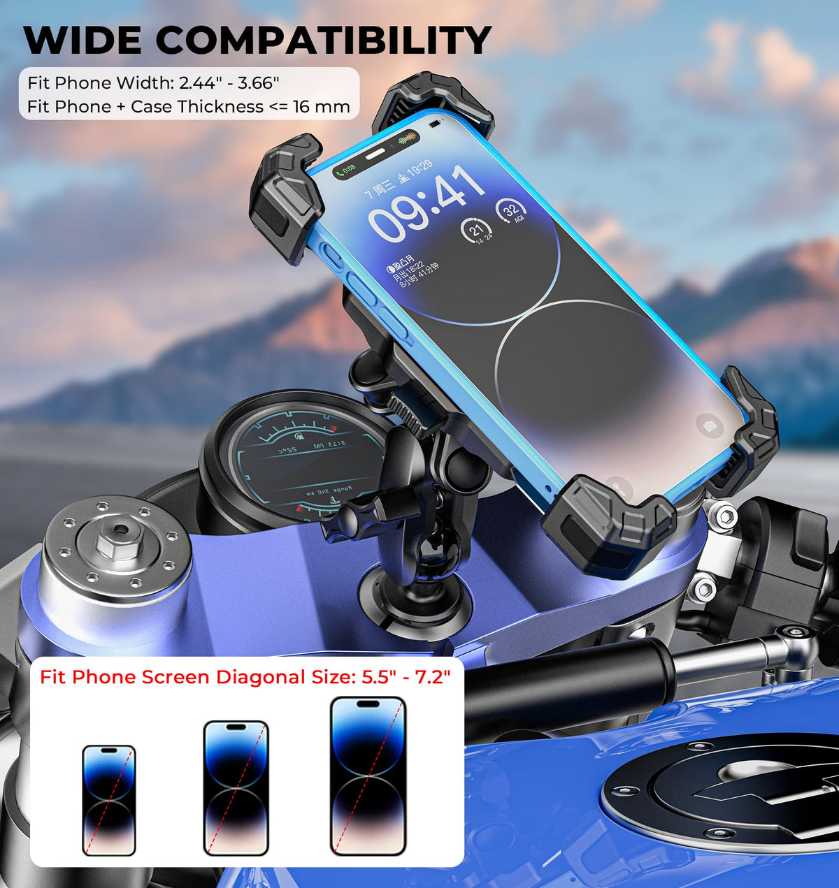 VAZESWIN silicone padding protecting phone corners from scratches and vibration