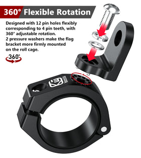 VAZESWIN four TPU rubber inserts displayed to show multiple diameters for secure fit