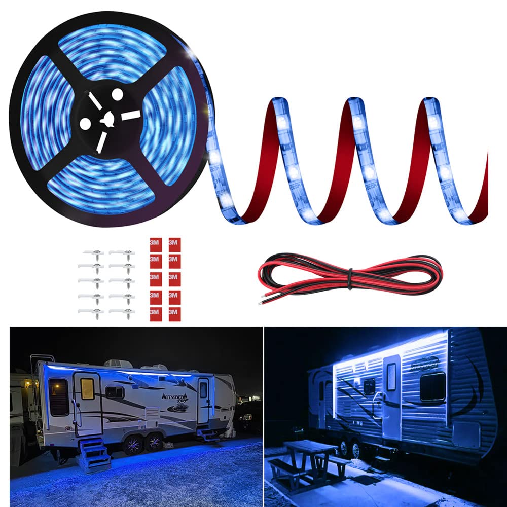 Vbakor front packaging showing complete awning light kit and quick setup benefit
