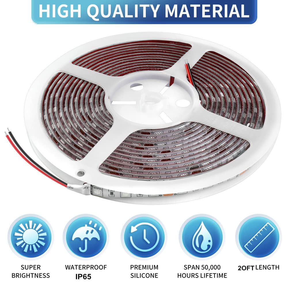 Vbakor close-up of LED chips and silicone coating displaying durable weather protection