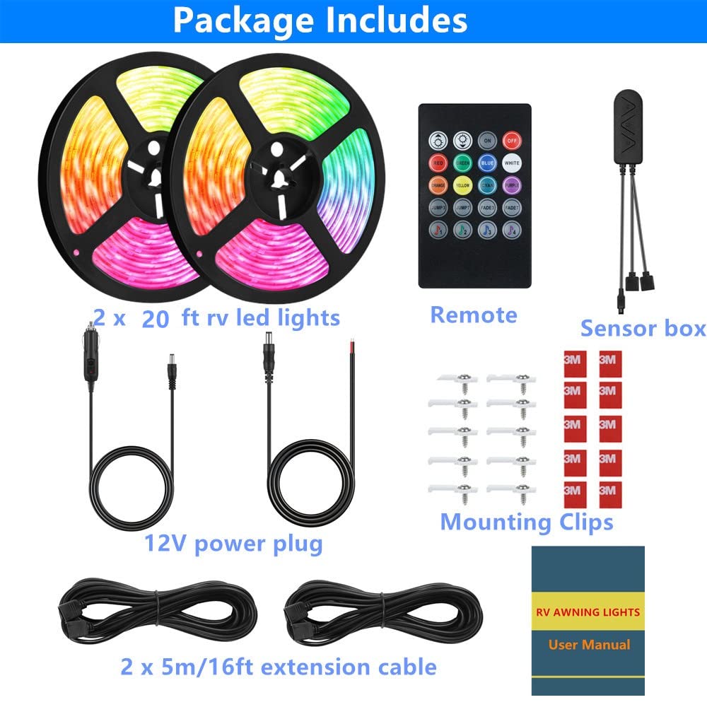 Vbakor LED strip close-up highlighting waterproof coating and durability
