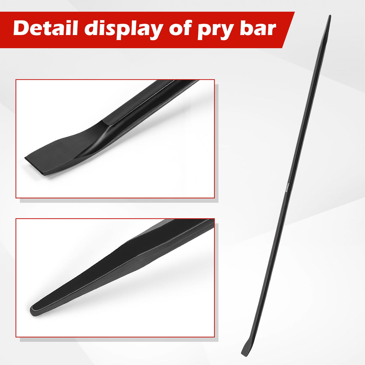 Vbeca 32-inch pry bar full length offering maximum leverage for heavy tires