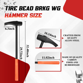 Vbeca hammer handle grip close-up with non-slip texture reducing vibration