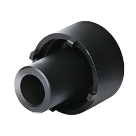 VCC front view of hub nut socket showing fit and four-lug engagement for stable use