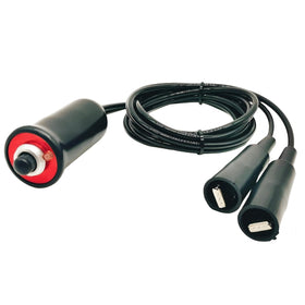 VCC front view of push button starter showing robust build and quick start