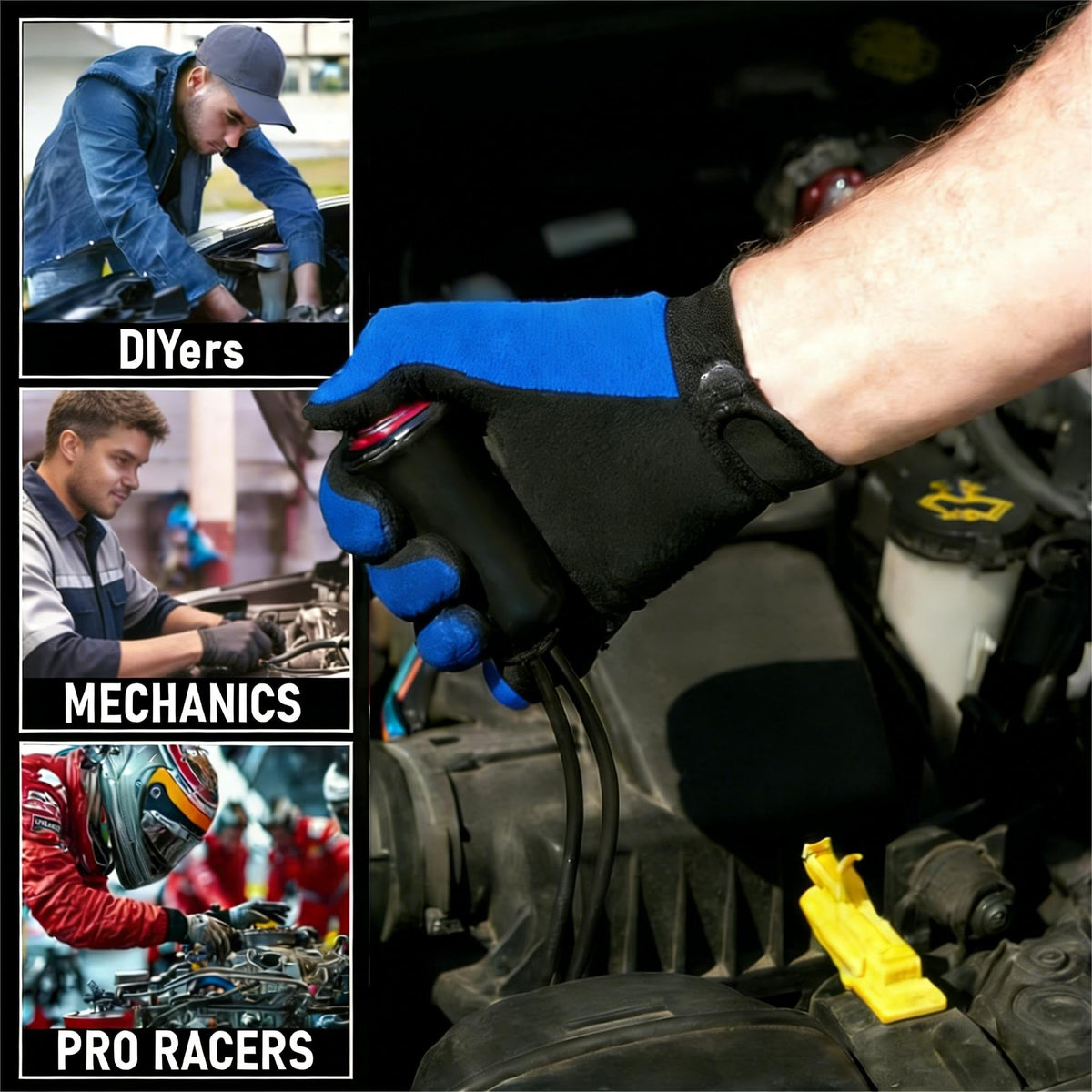 VCC remote starter switch close-up with indicator light for safer single-person starts