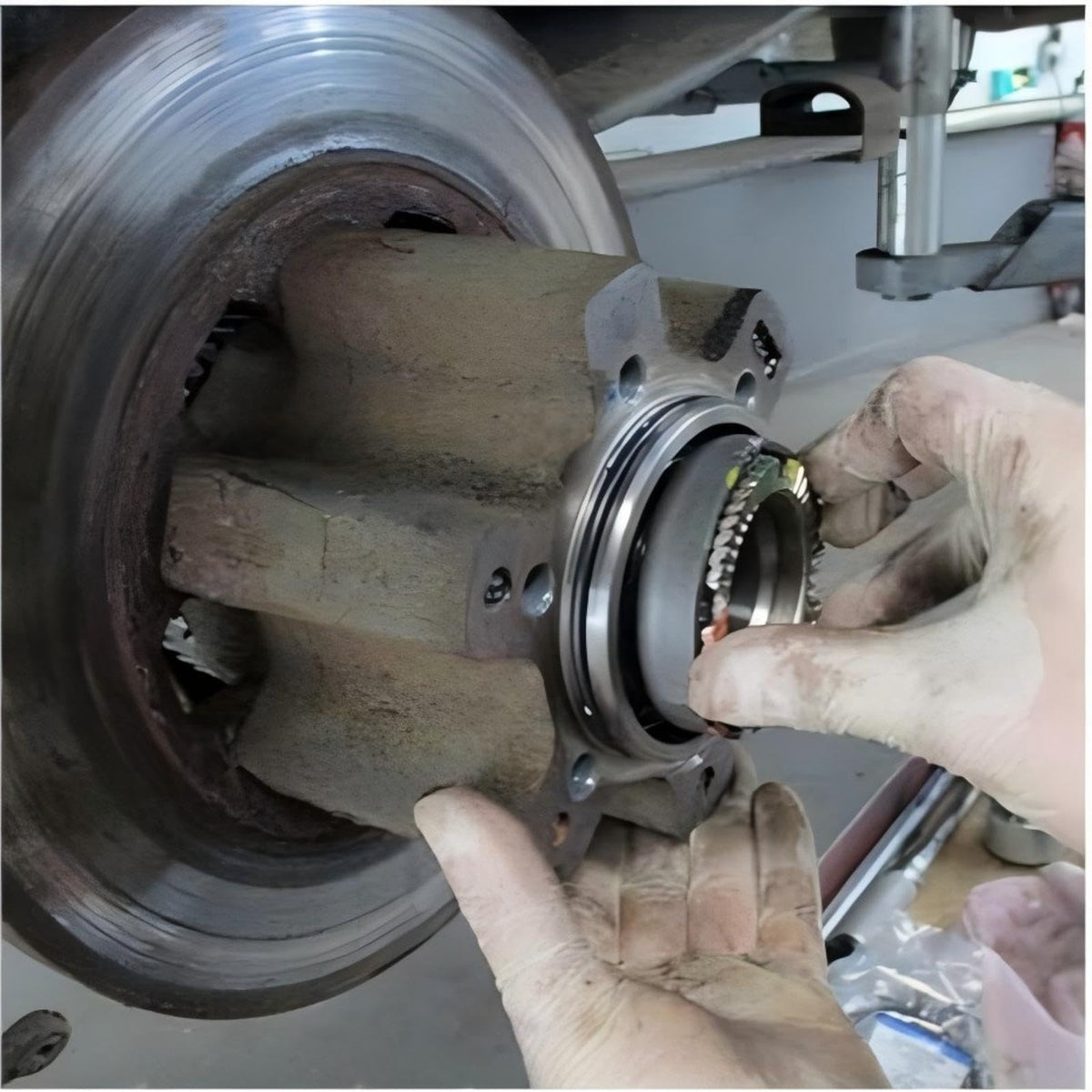 VCC socket attached to 1/2-inch drive ratchet demonstrating compatibility and leverage