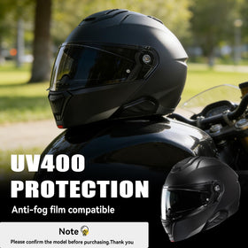 VCOROS clear visor displayed for night visibility and safe low-light riding