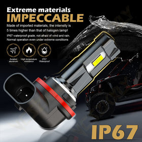 VCSZKXLY bulb installed on Honda TRX demonstrating improved road visibility