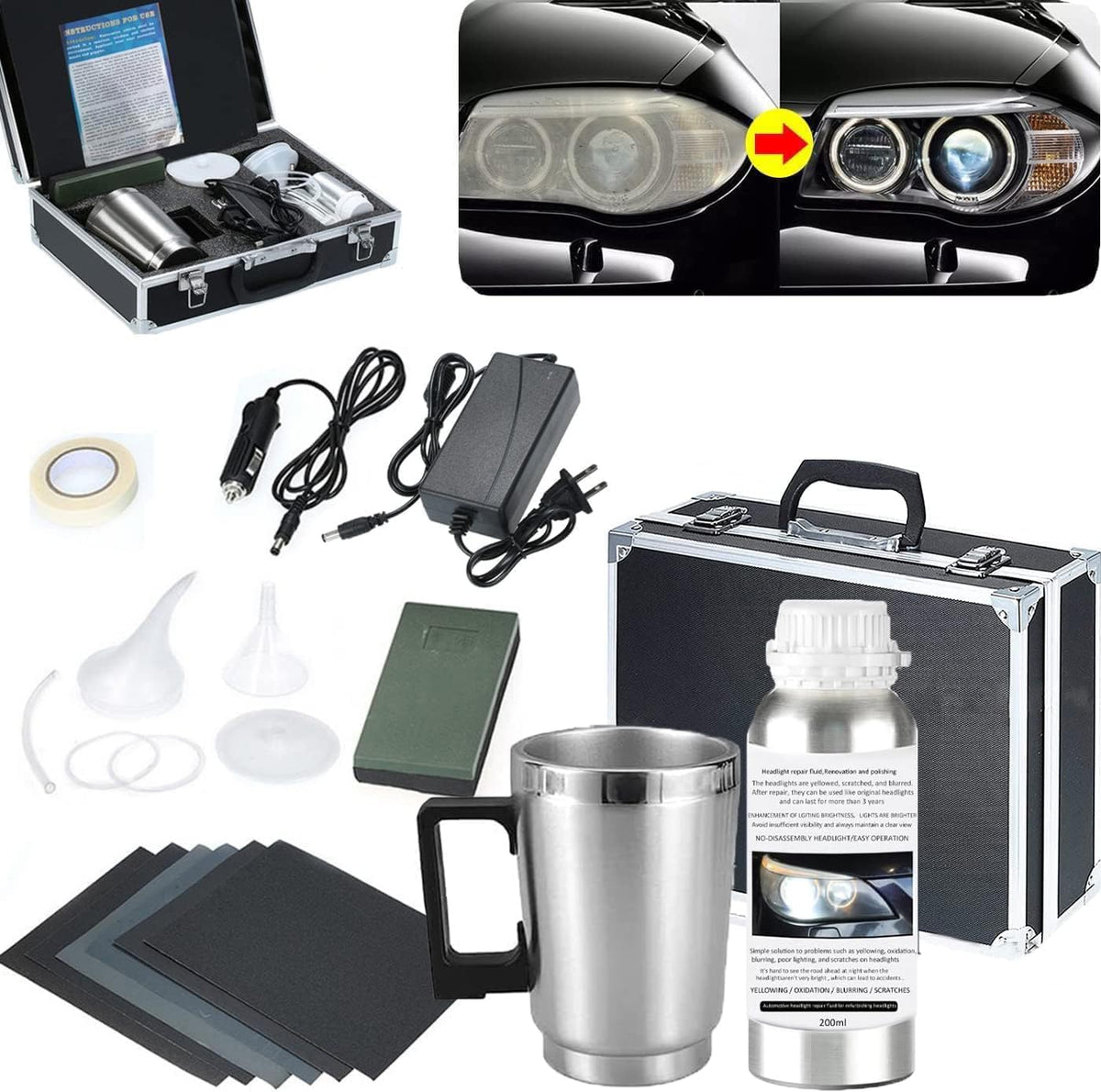 VCTSELITY front packaging showing complete restoration kit and accessories for fast repairs