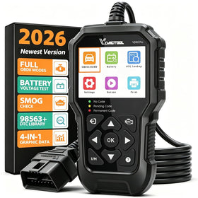 VDIAGTOOL VD30 Pro front view showing buttons and screen for quick scanning