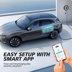 VDLPOWERVP app screen on phone, remote control and schedule convenience