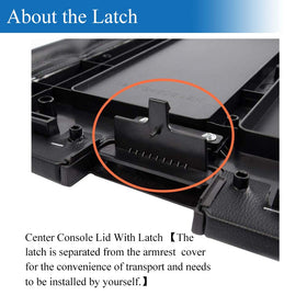 VeCarTech detached latch and armrest detail highlighting easy on-site installation