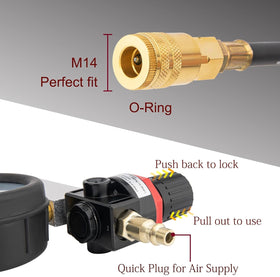VECKYJL dual-gauge close-up for clear readings and accurate diagnostics