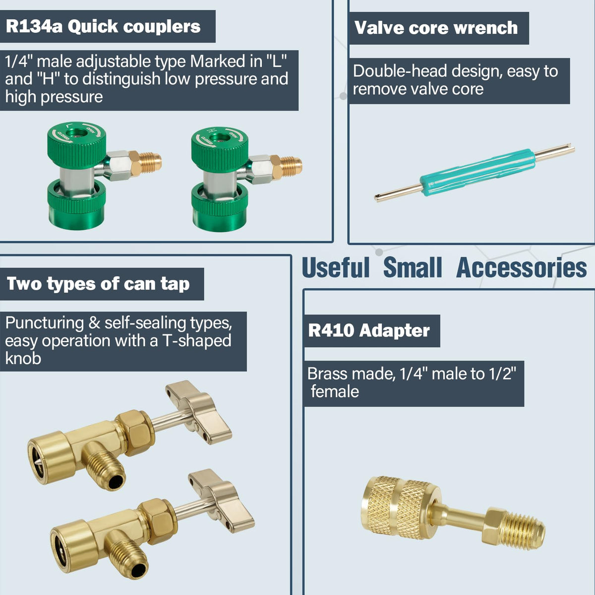 VECOTOOLS manifold valve detail highlighting sturdy aluminum durability