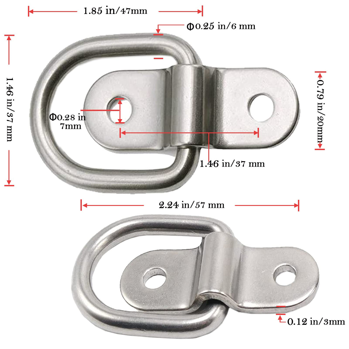 VEEBELL close-up of zinc-plated finish highlighting corrosion resistance and durable construction