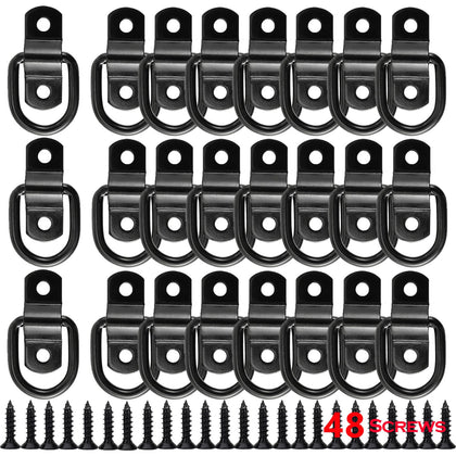 VEEBELL front view of 24-pack D-ring anchors showing complete kit benefit