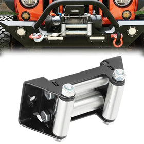 VEEBELL front view fairlead installed on bumper for improved cable protection