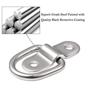 VEEBELL D-ring displayed beside ruler indicating precise dimensions and compatibility